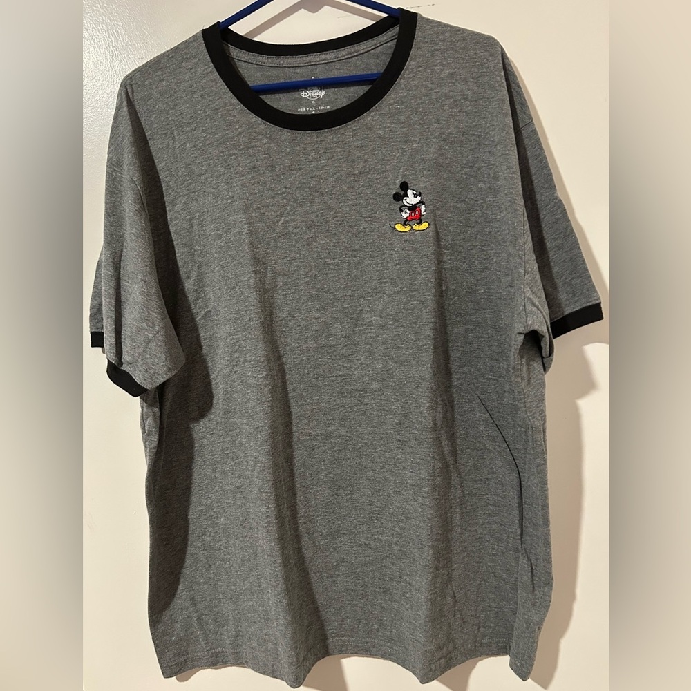 Disney Mickey Mouse Ringer T-Shirt Adult Size 2XL, EUC.